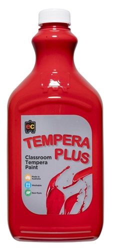 Tempera Plus Paint 2Lt Red